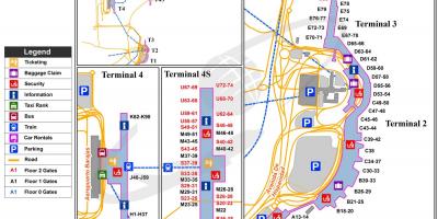 Barajas lufthavn kort